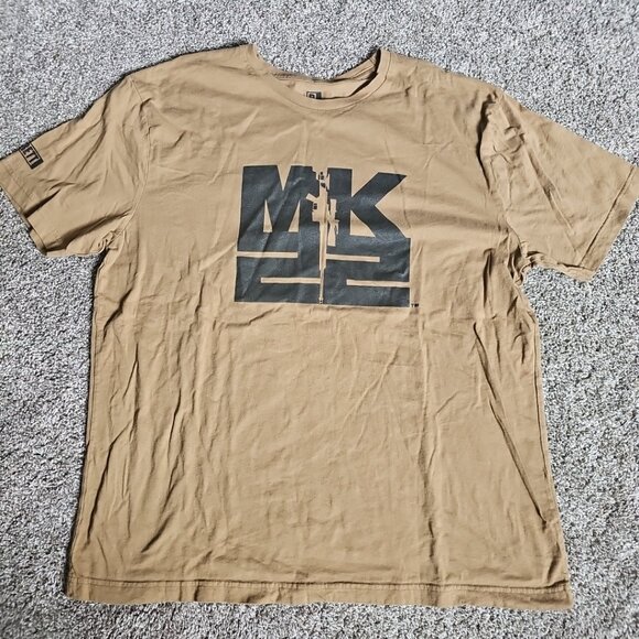 Barrett Firearms MK 22 Rifle Short Sleeve Size 2XL Brown Military Shirt - Picture 1 of 8